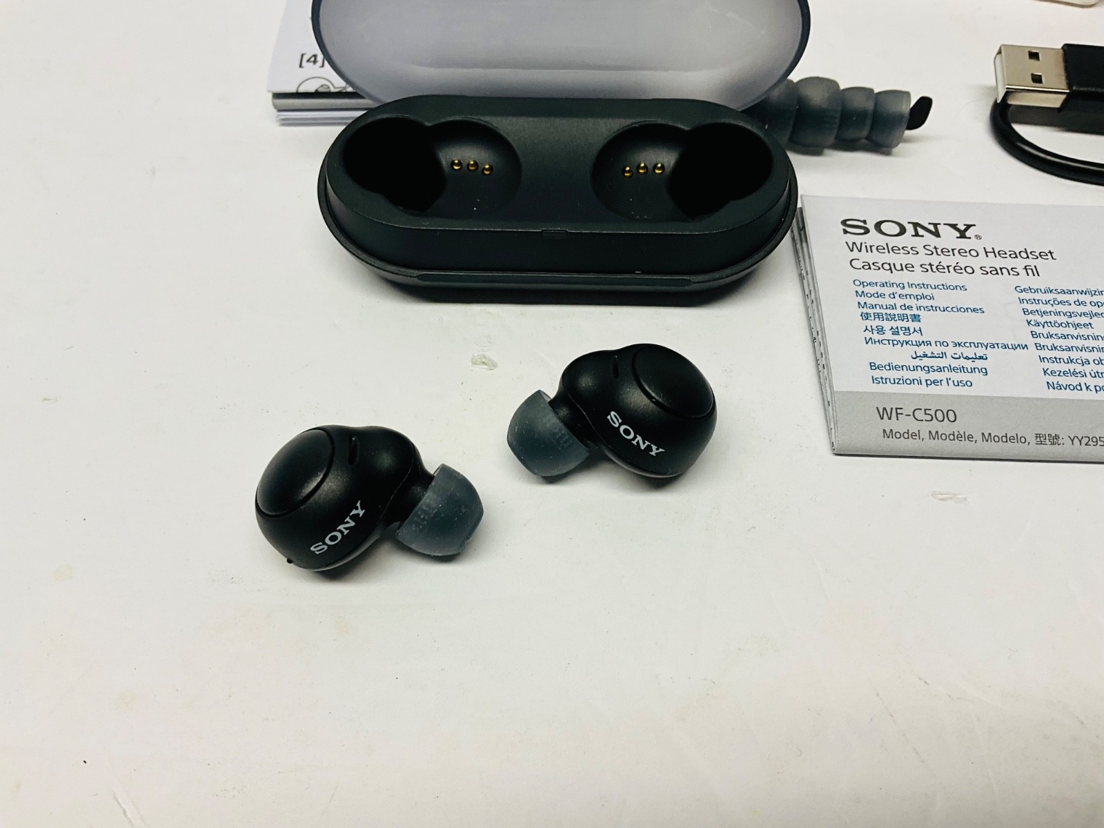 Sony WF-C500 Truly Wireless In-Ear Bluetooth Headphones – Black