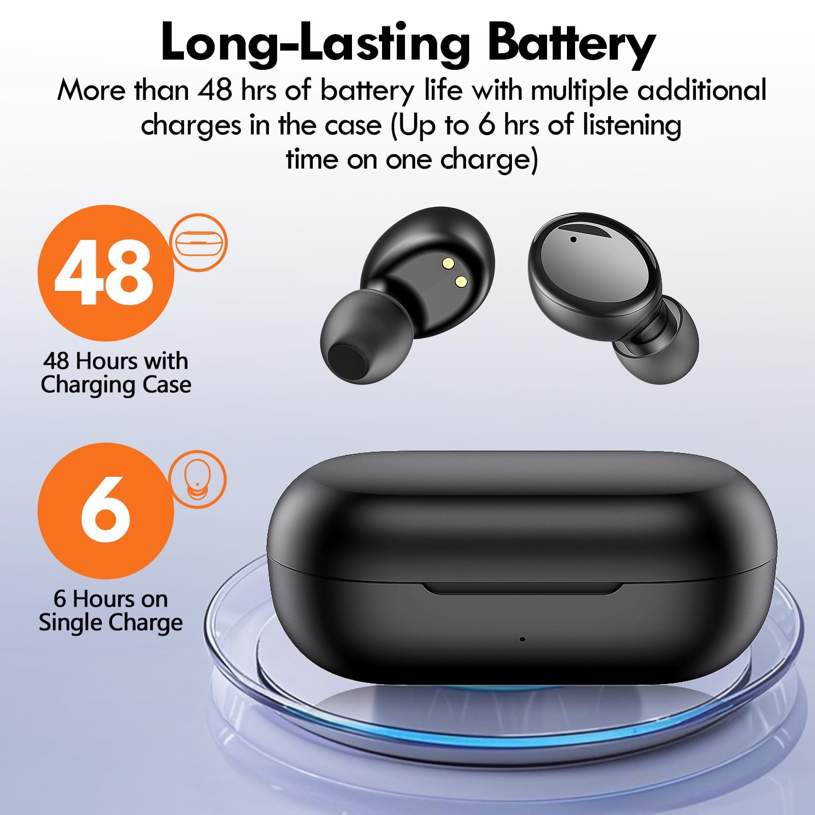 True Wireless Earbuds Bluetooth 5.4, in Ear Headphones