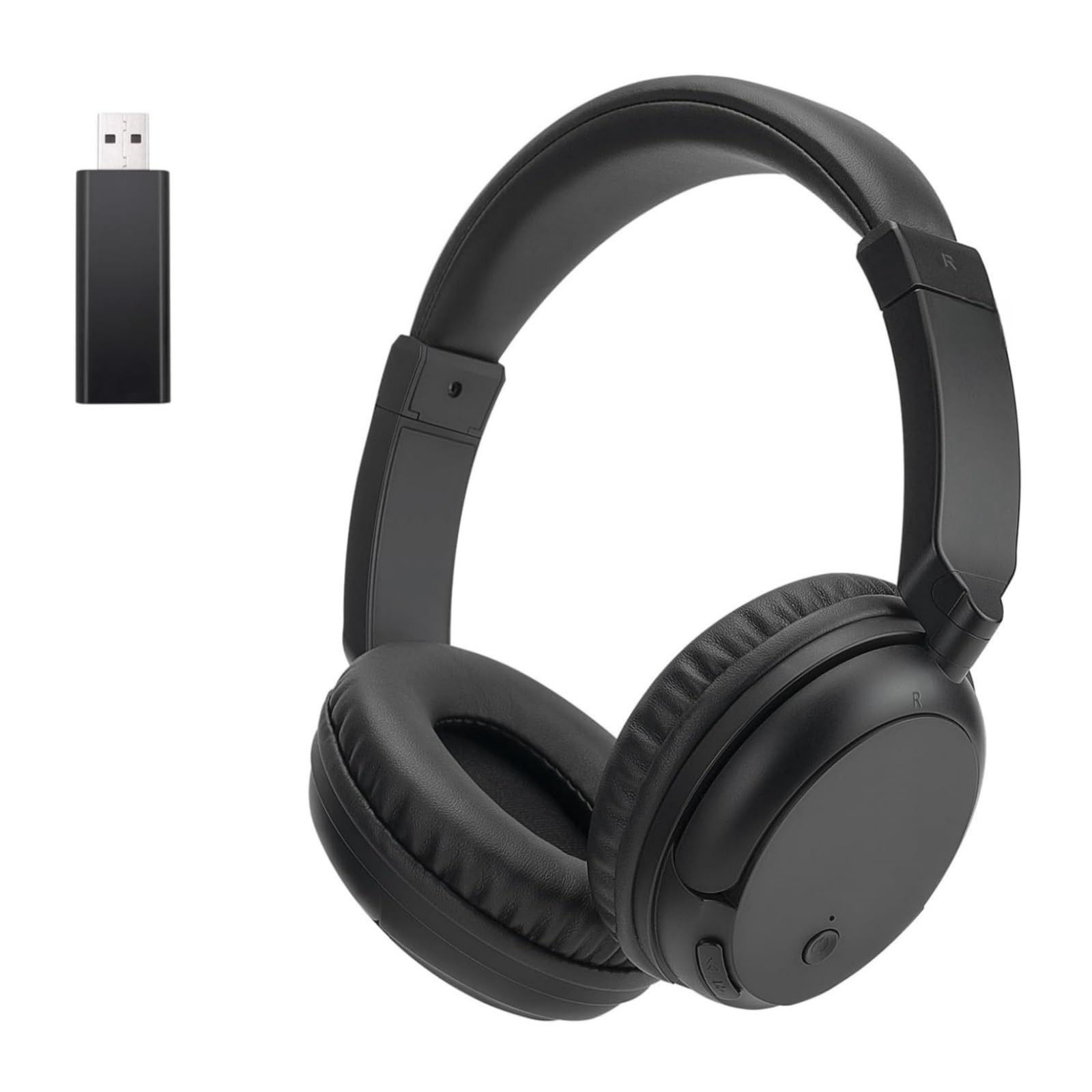 Bluetooth 5.3 TV Headphones, On-Ear Wireless Bluetooth Headset with USB Trans…