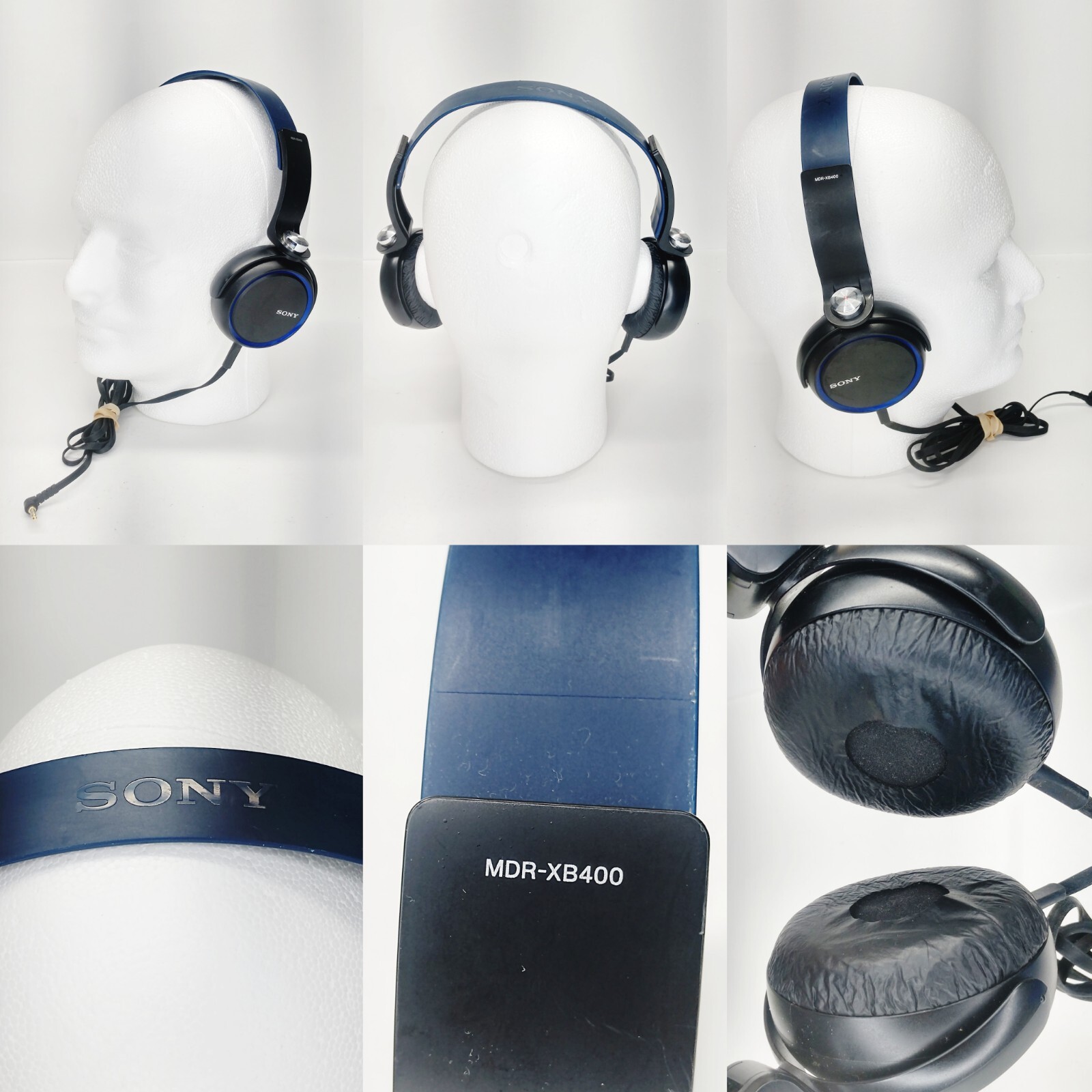 Sony MDR-XB400 Wired Headband Headphones Xtra Bass 3.5mm Jack/Plugin