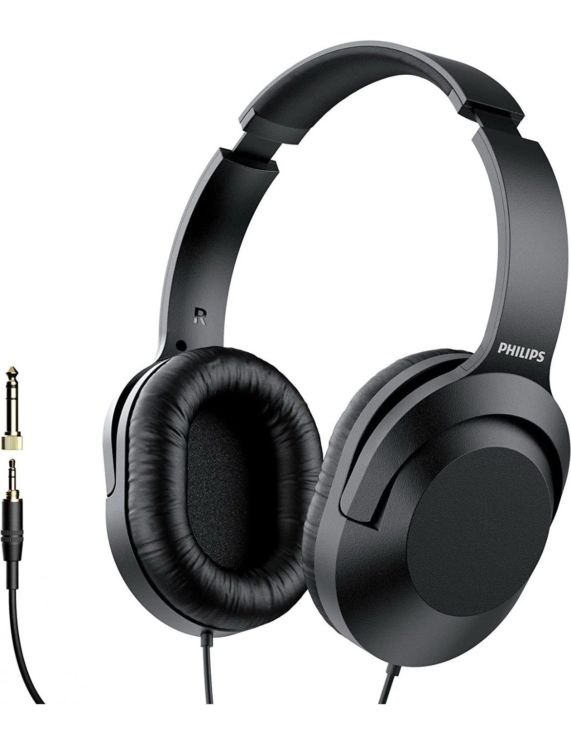 🟡Philips Over the Ear Wired Stereo Headphones .Black❗️Studio Podcast Comfort ❗️
