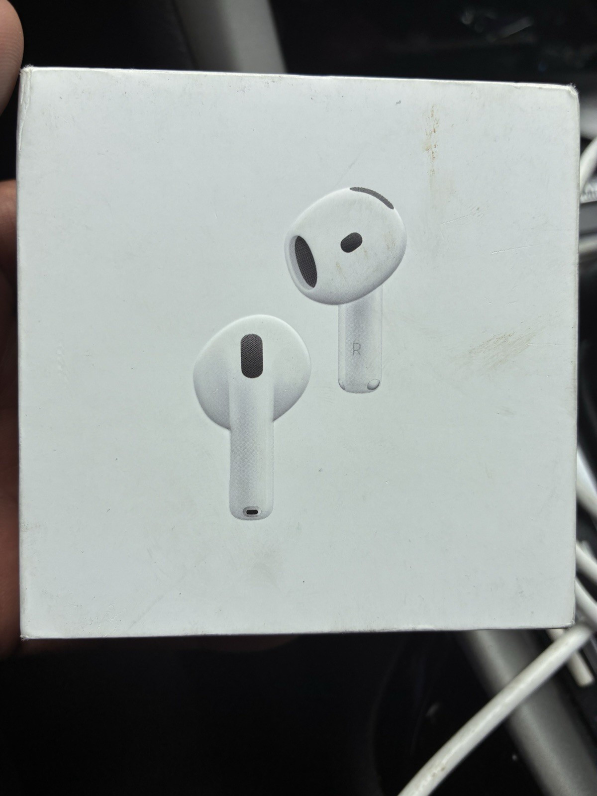 Apple AirPods Pro 4) White In-Ear Bluetooth Earbuds w/Case ANC