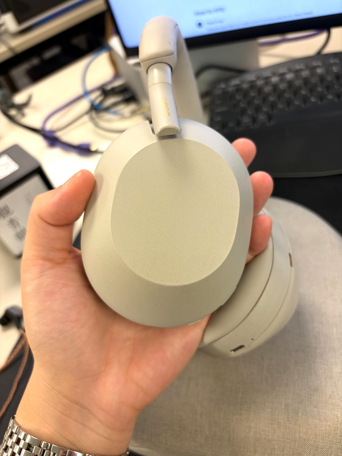 Sony WH-1000XM5 Wireless Noise Canceling Headphones – Silver