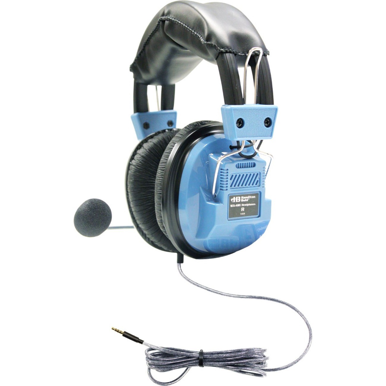 Hamilton Buhl SCGAMV Headset w/ Gooseneck Mic 4ft Light Blue