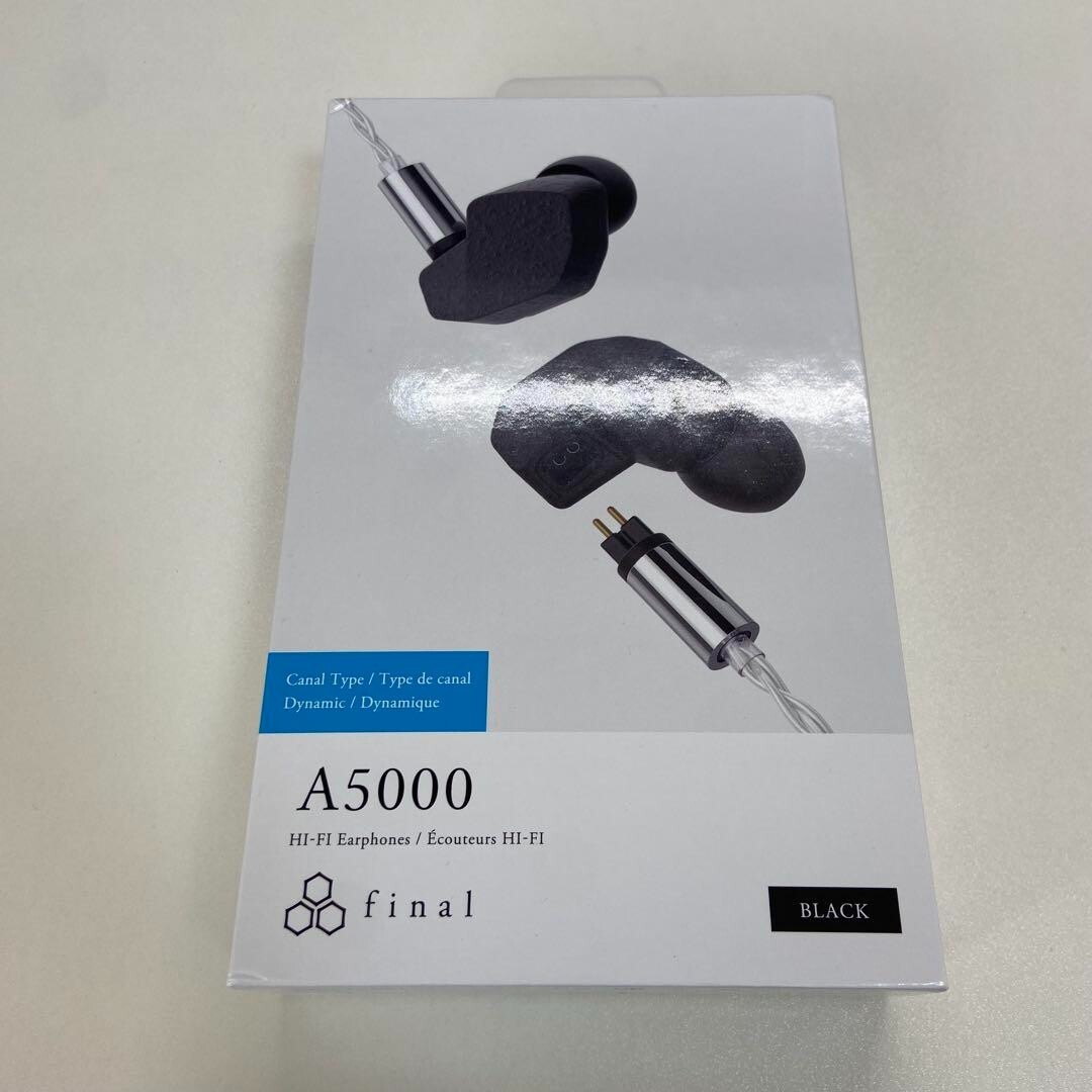 FINAL AUDIO A5000 Hi Res In-Ear Earphones Headphones Black w/Box