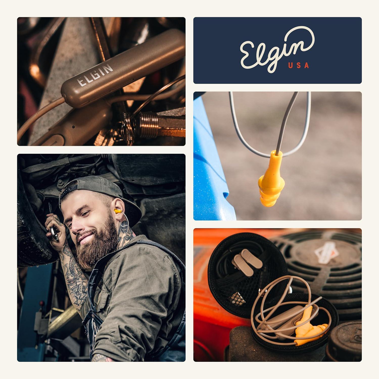 Elgin Ruckus Wireless Bluetooth Earplug Headphones 25 dB Noise Reduction Ear …