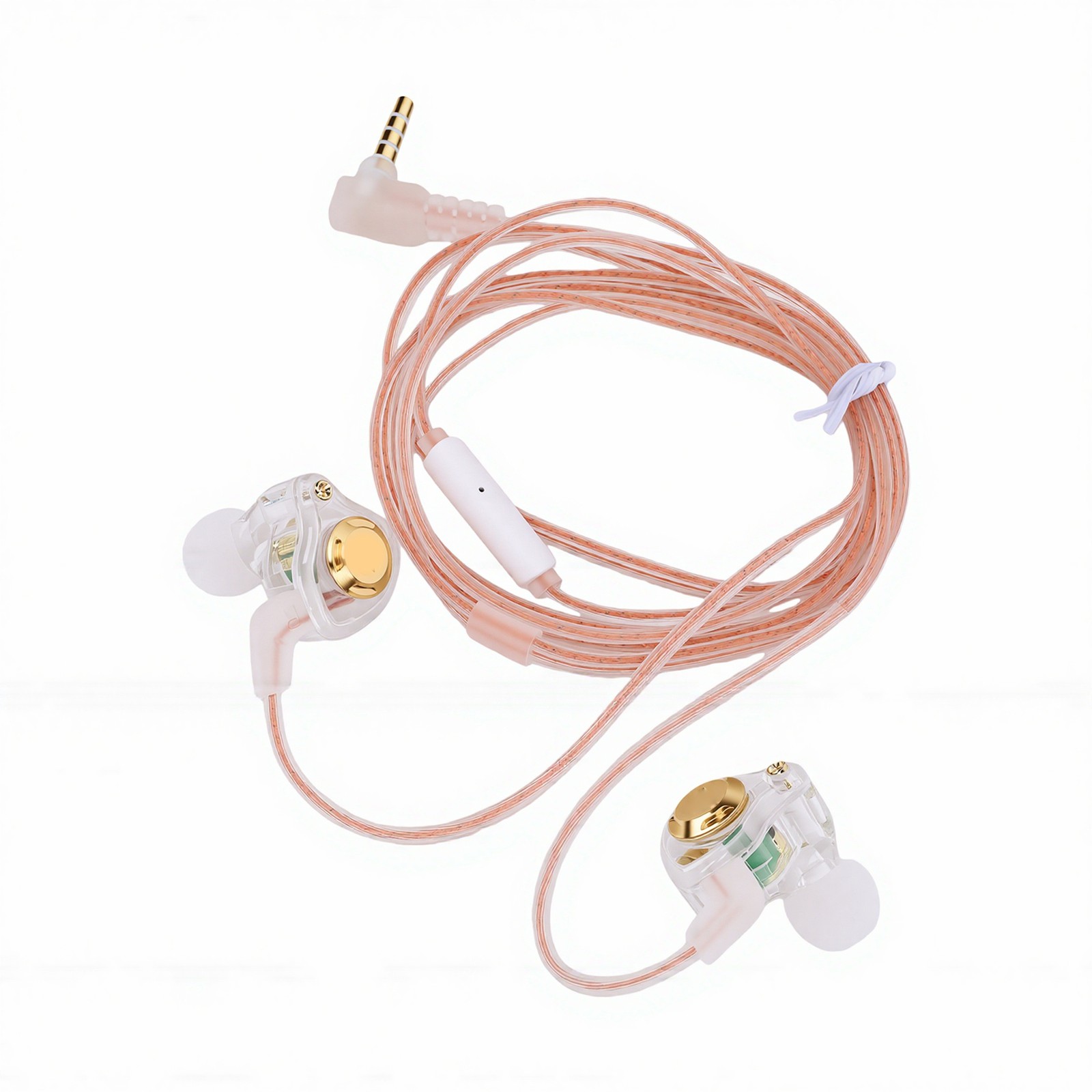 Wired Gaming Earbuds With Mic HiFi Deep Bass 3.5mm Wired IEM Gaming Headpho HCTQ