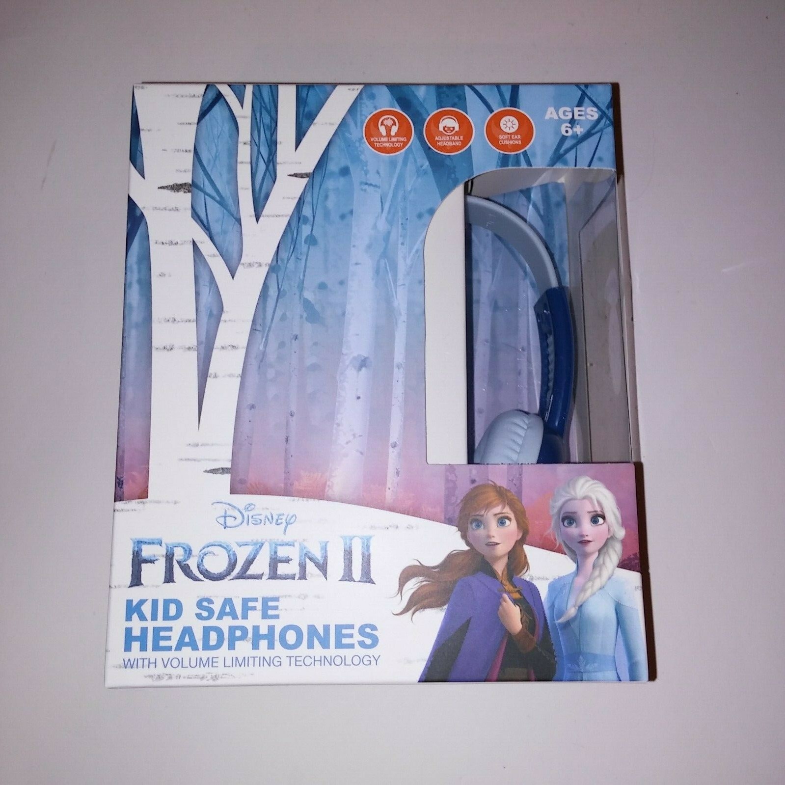 Disney Frozen 2 Kid Safe Headphones Volume Limiting Adjustable Headband Soft Ear