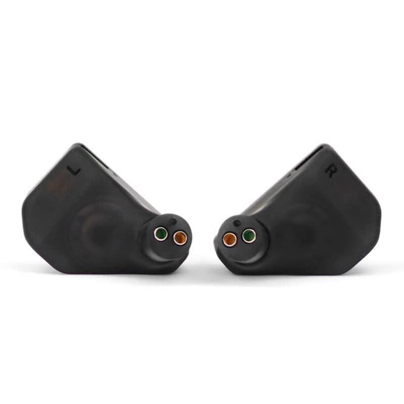 Black Hybrid Headphones with 1DD 3BA Drivers and DLP 3D Printed Cavity