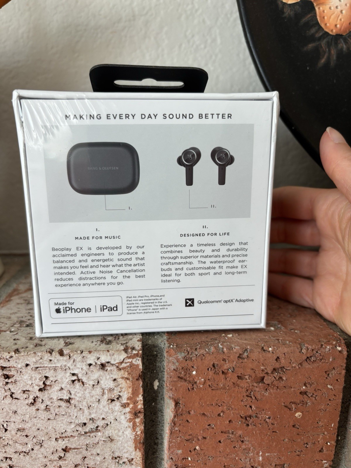 Bang & Olufsen Beoplay EX Earphones Black Nose Cancelling NEW Sealed