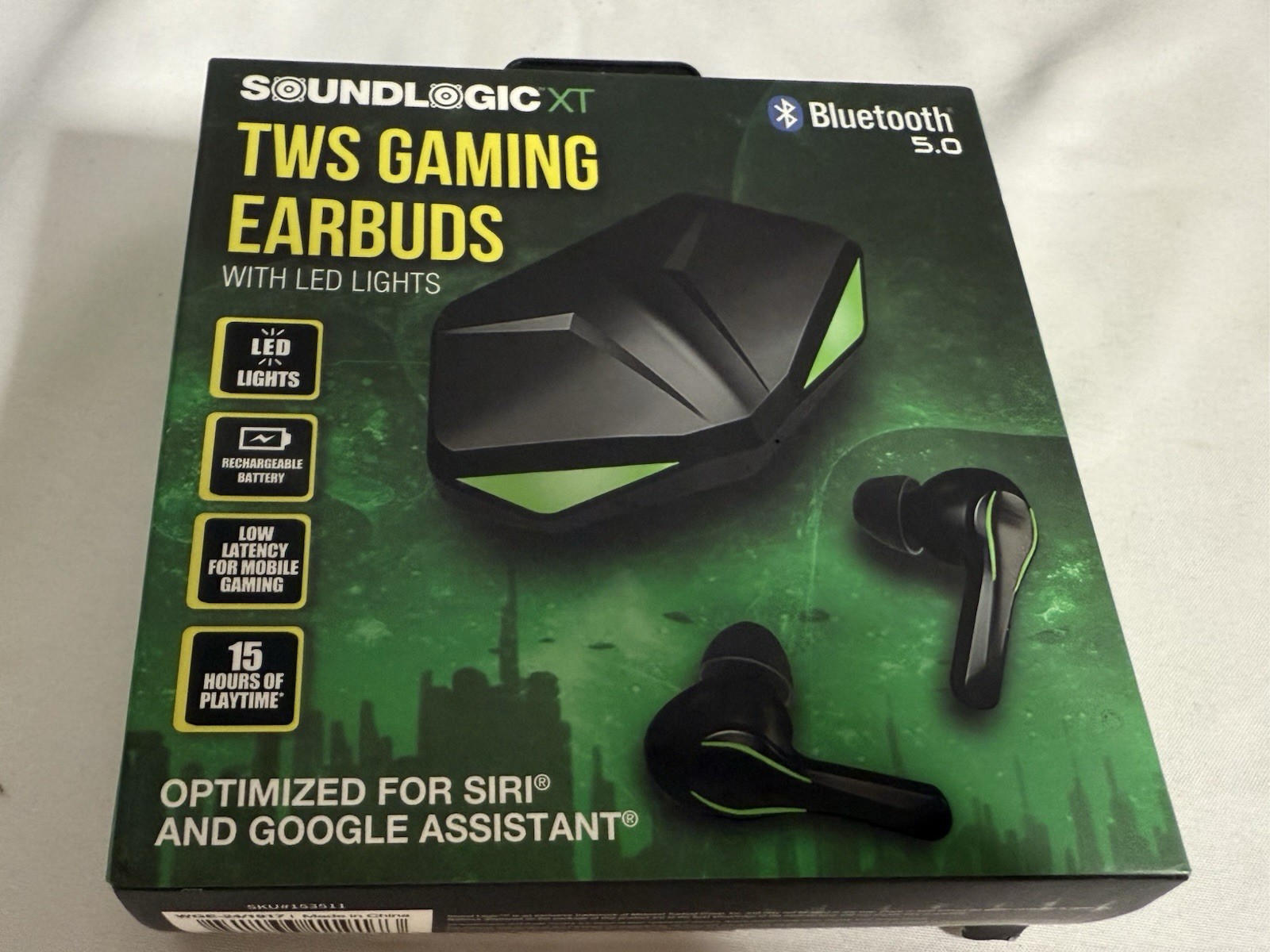 SoundLogic XT TWS Gaming Earbuds With LED Lights