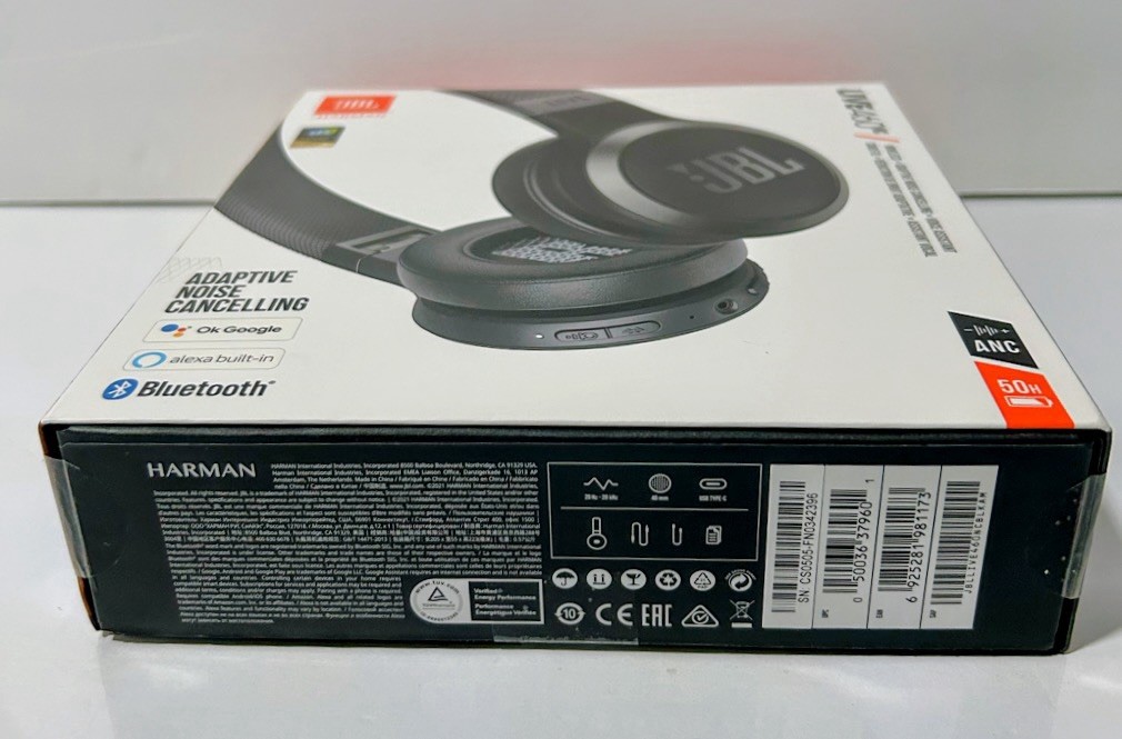 JBL Live 460NC Wireless Bluetooth Headphones ANC 50H Black NEW