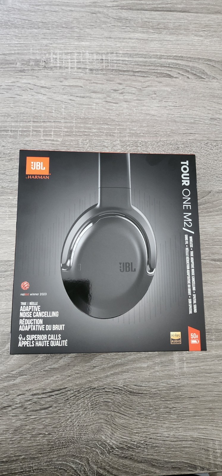 JBL Tour One M2 Wireless Over-Ear Headphones – Black