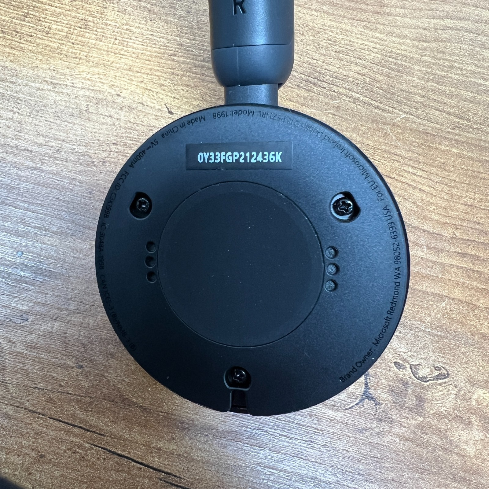 Microsoft 8JR-00001 Black Modern Wireless Headset Bluetooth Used – No Dongle
