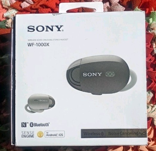 Sony WF-1000X Champagne Gold Wireless Noise Canceling Earbuds w/ Case & Box