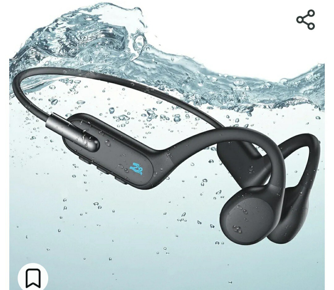 Bone Conduction Headphones, Wireless Bluetooth 5.3 Swimming IP68 Professional