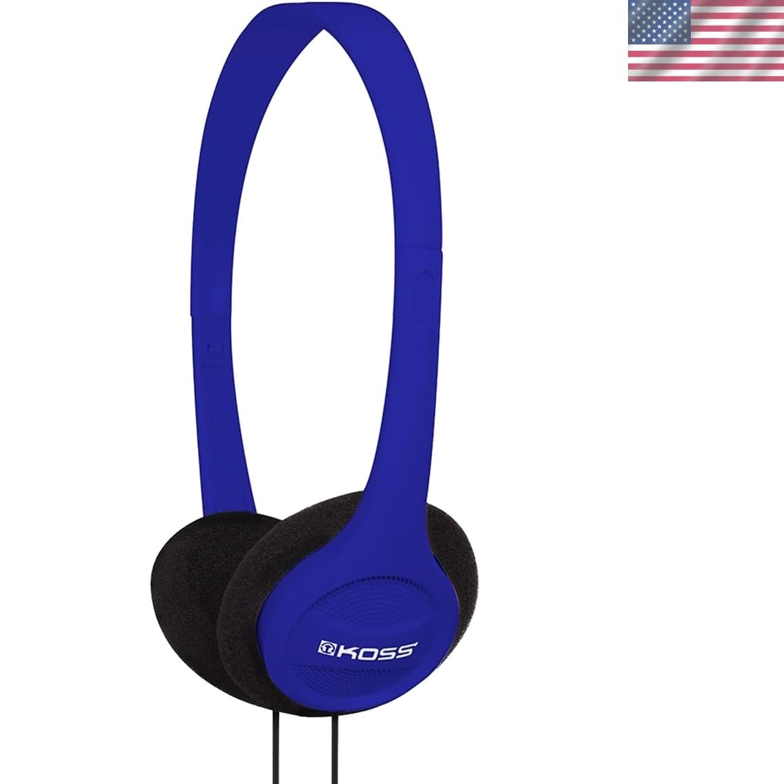 Comfort Fit On-Ear Headphones in Blue with Sound Isolation – Ideal for Exercise
