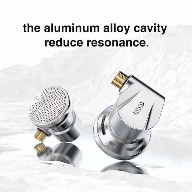 TRN EMX 14.2mm Driver Flat Head Bass Metal In-Ear Earphone Replaceable Cable