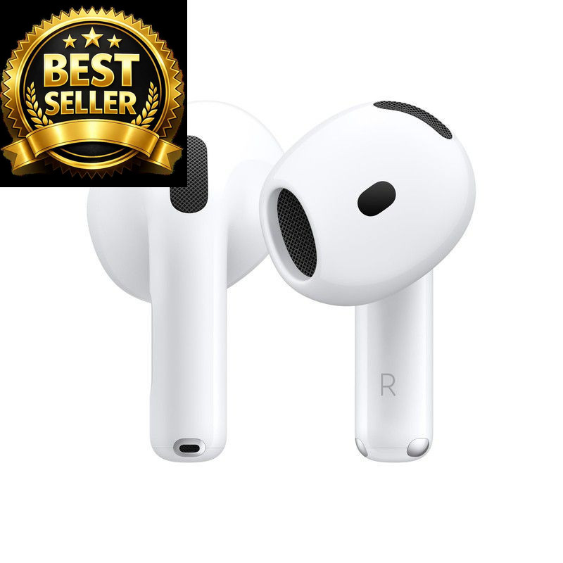 Apple AirPods 4 Wireless Earbuds, Bluetooth Headphones, with One Size, White