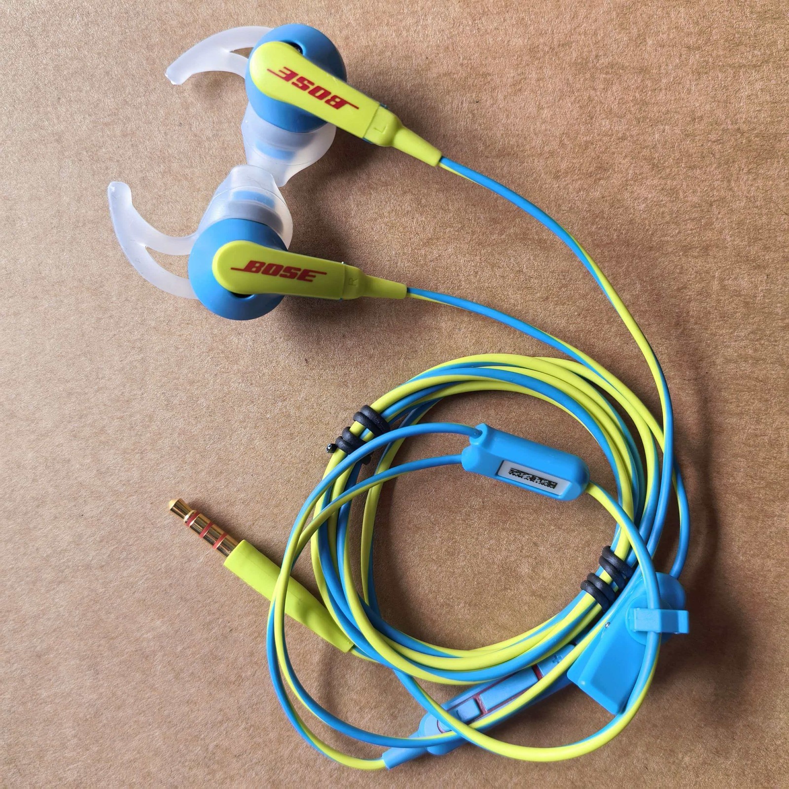 Bose SoundSport In-Ear Headsets Earphones 3.5mm Jack Wired Blue Color-Yellow