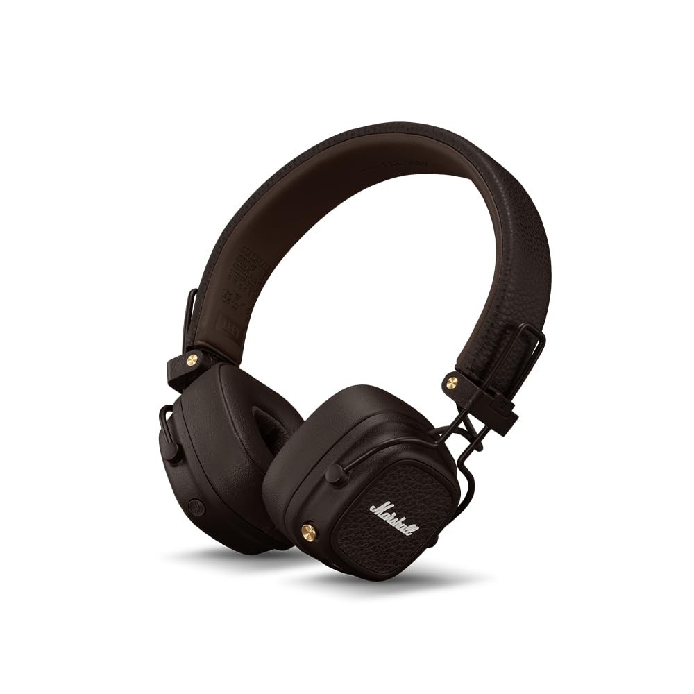 Marshall Major V On-Ear Wireless Bluetooth Headphones (Brown)