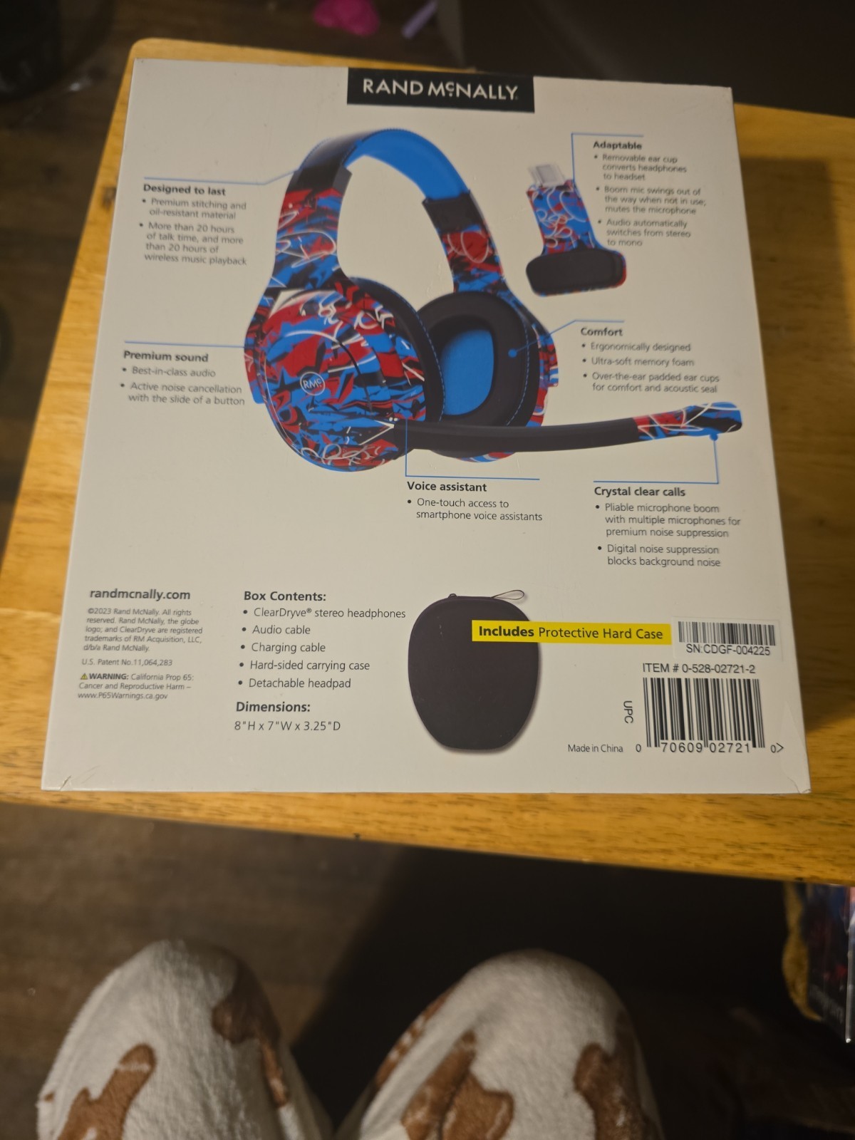 Rand McNally Cleardryve 50 Bluetooth 2-in-1 Wireless Headphones – Black