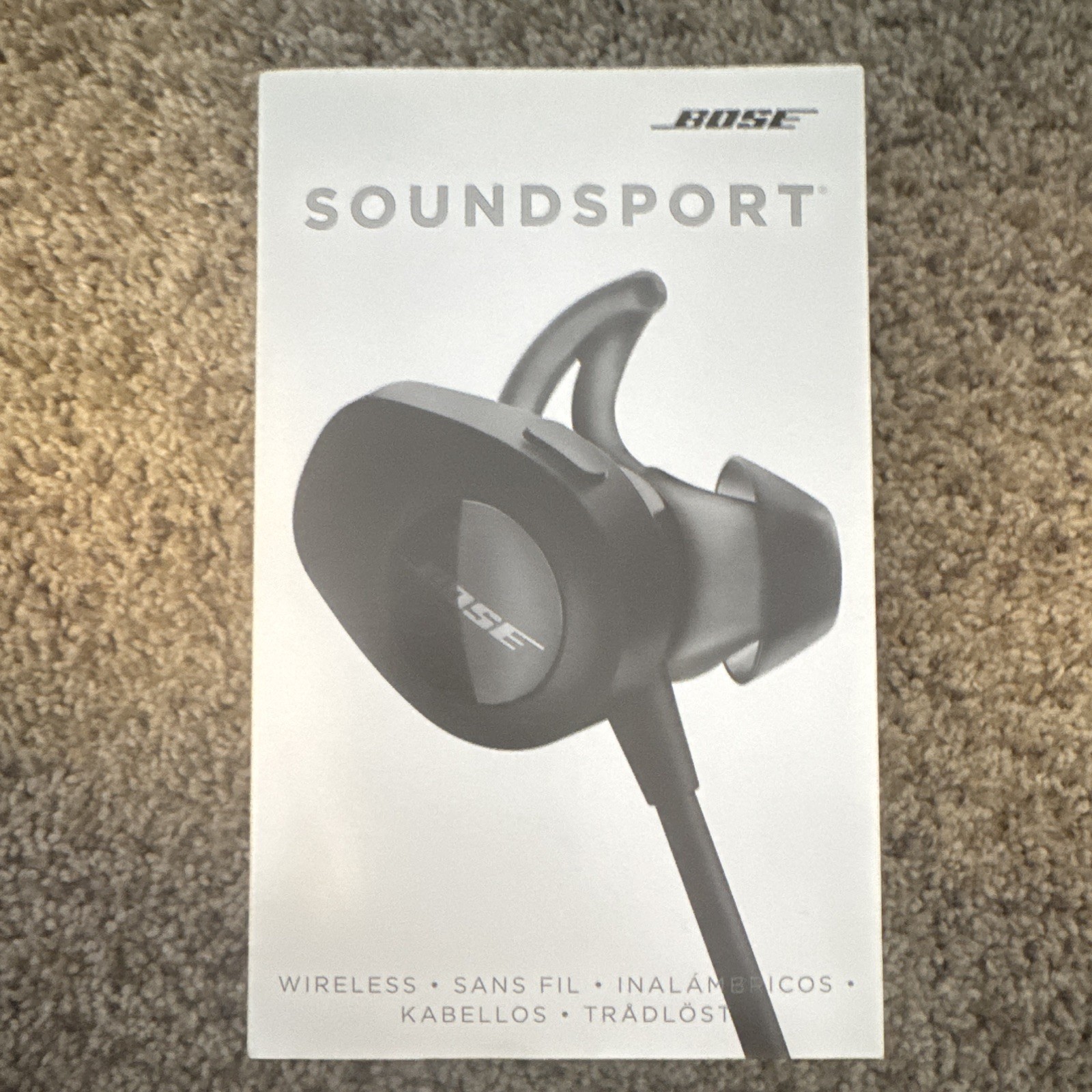 Bose SoundSport Wireless Bluetooth In-Ear Sports Earbuds w/ On-Cable Mic Black
