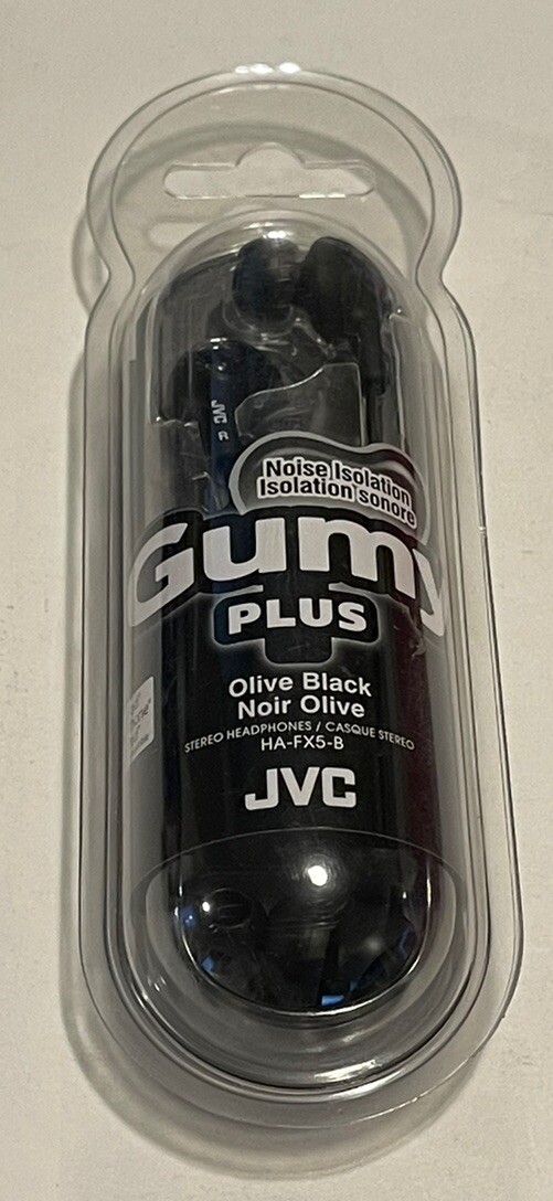 JVC HAFX5V Gumy Plus Inner-Ear Earbuds (Black)