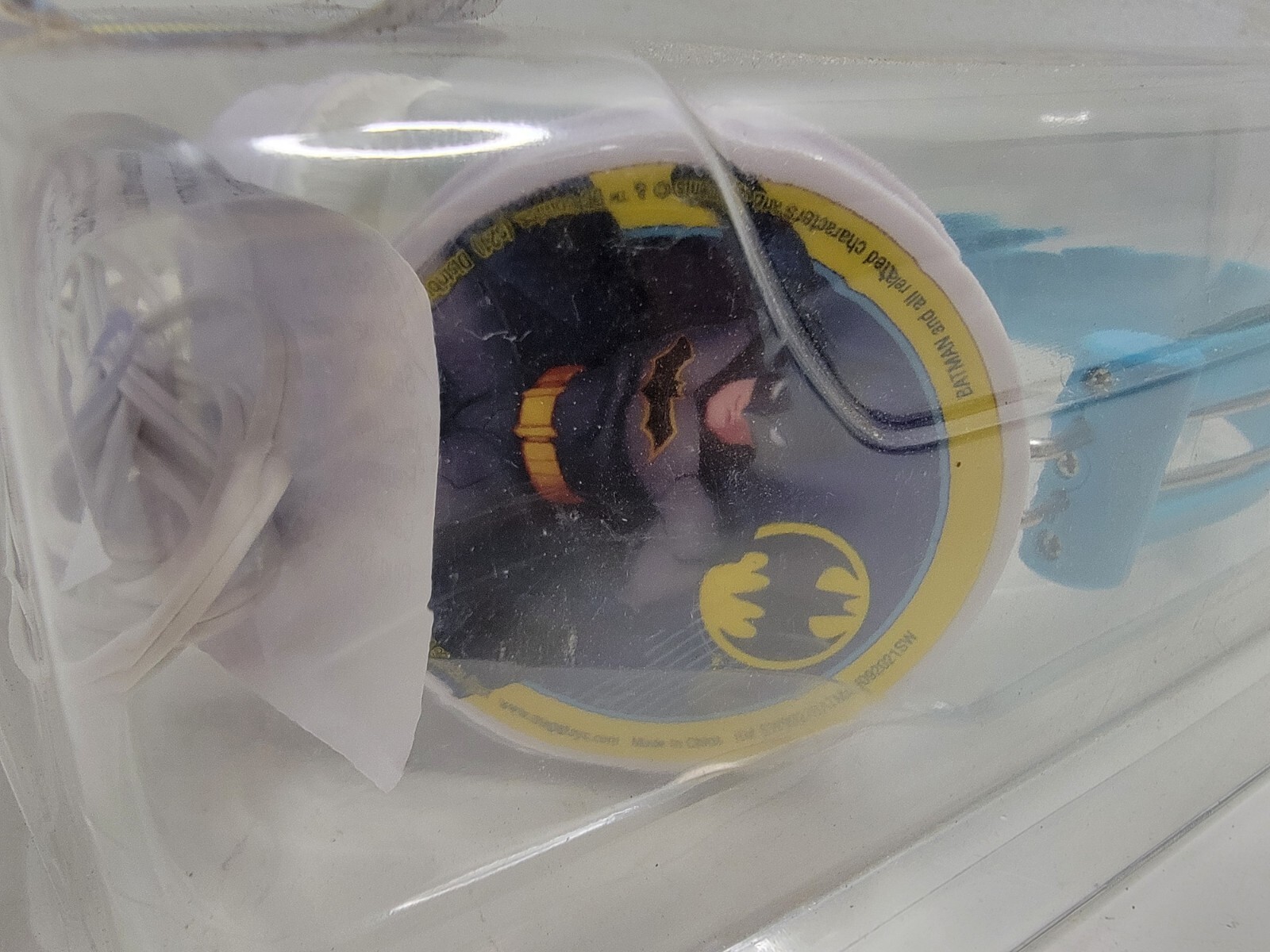 Batman Head Phones Blue White Unused Audio Jack Portable Music