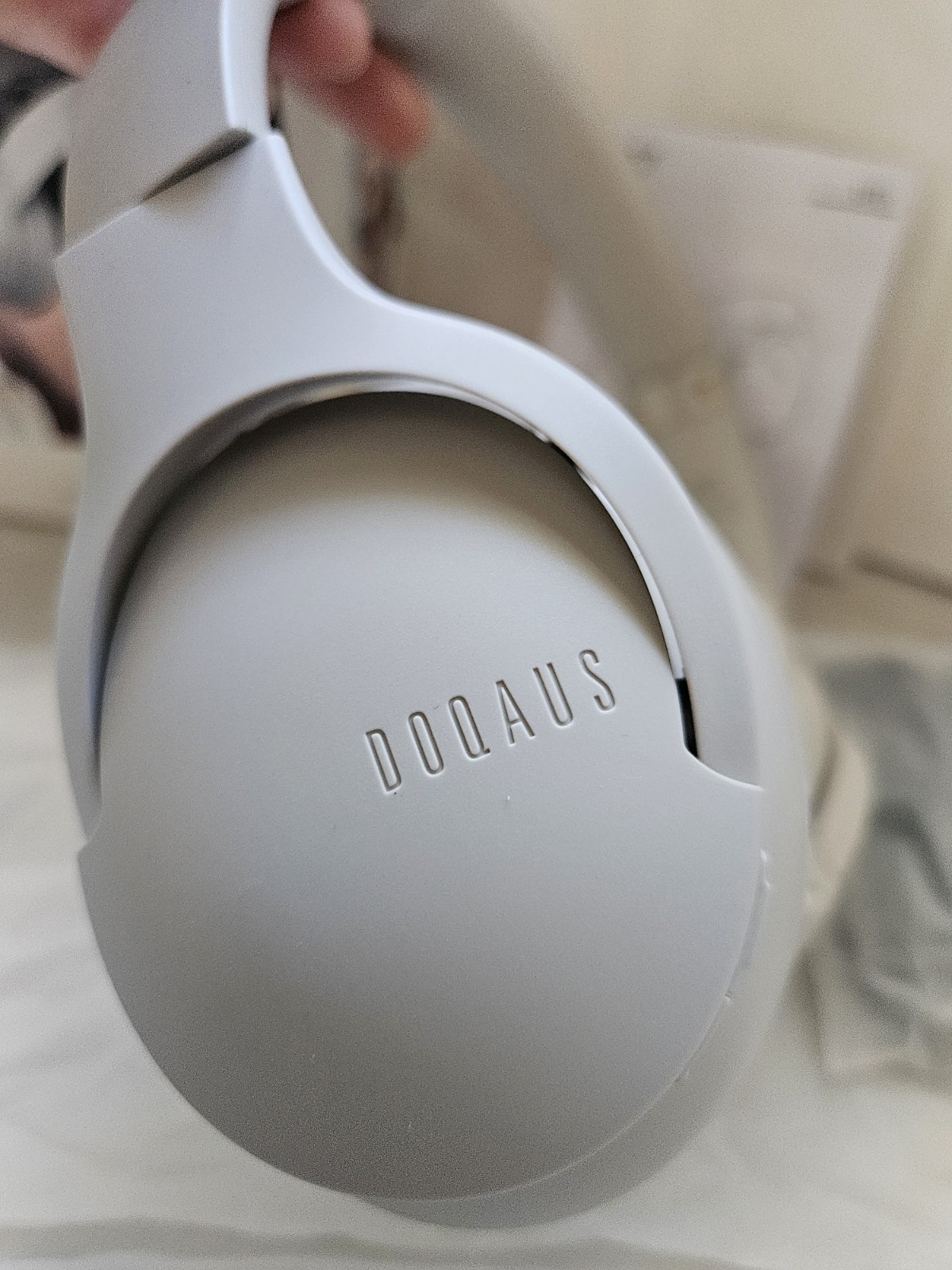 NEW Doqaus Life 4 Wireless Headphones Light Grey Gray Open Box New