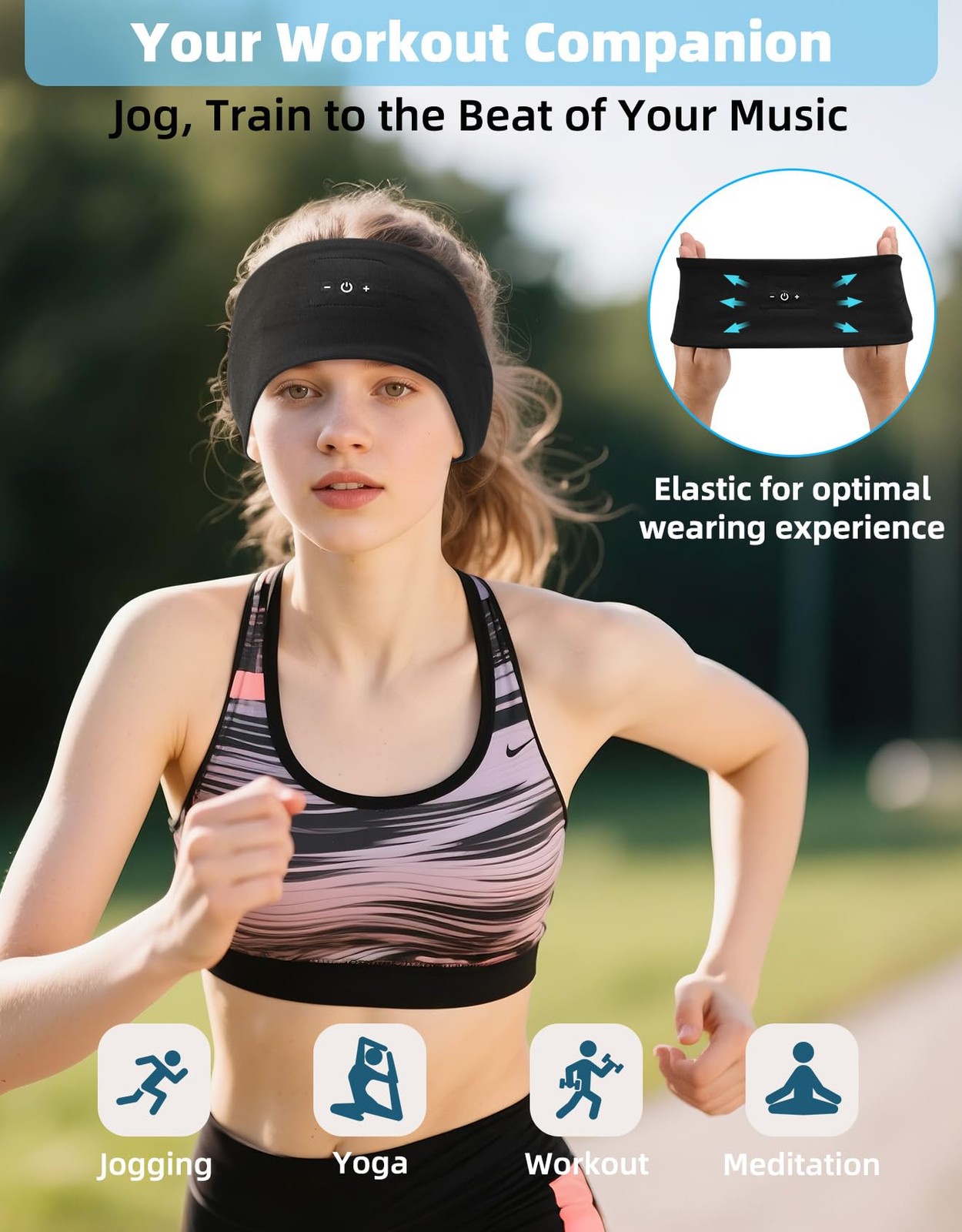 Mixiba Sleeping Headphones, Headband Headphones with HD Stereo Speakers