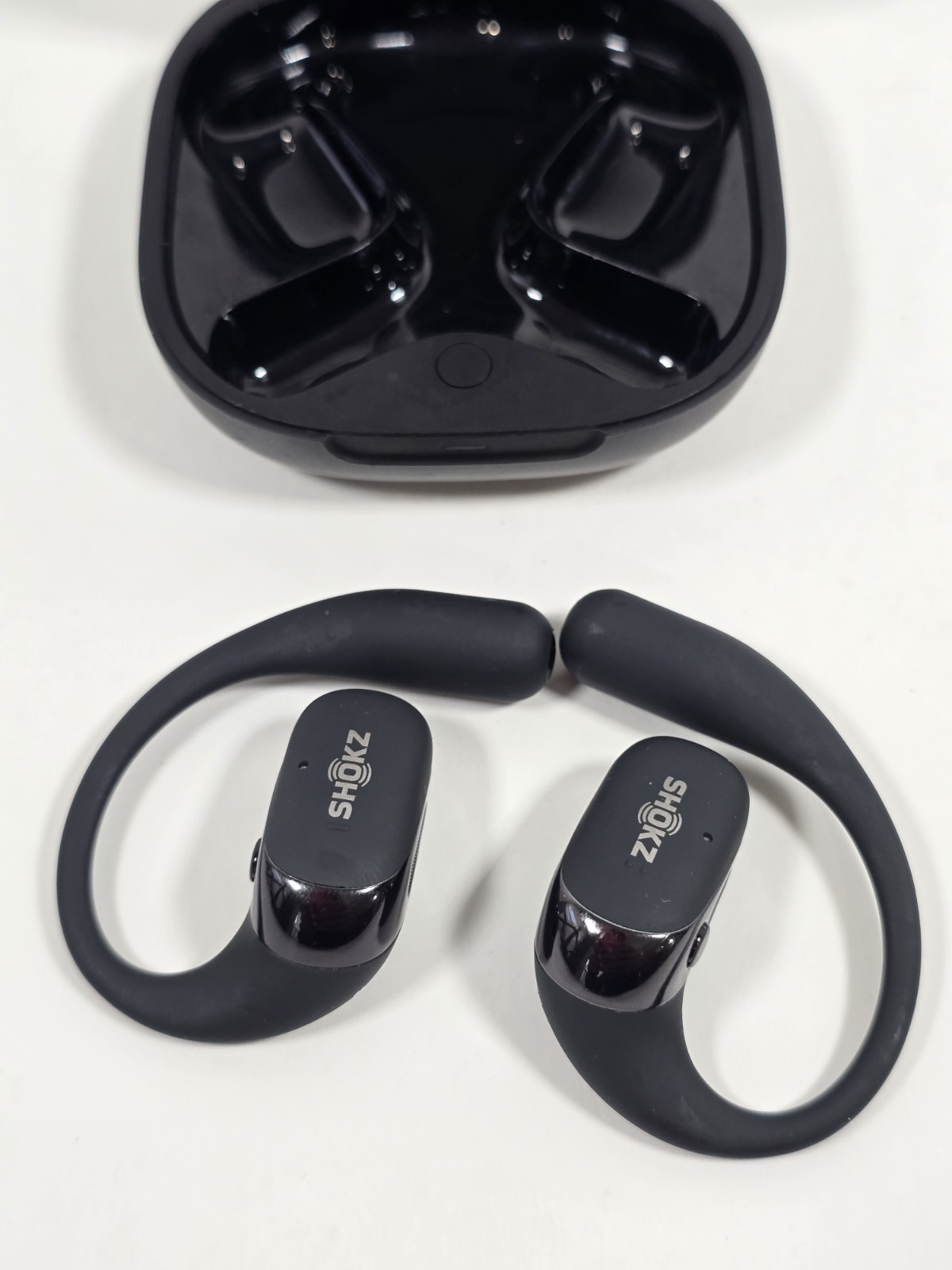 Shokz OpenFit 2 T920 Open Ear Wireless Bluetooth Earbuds Black