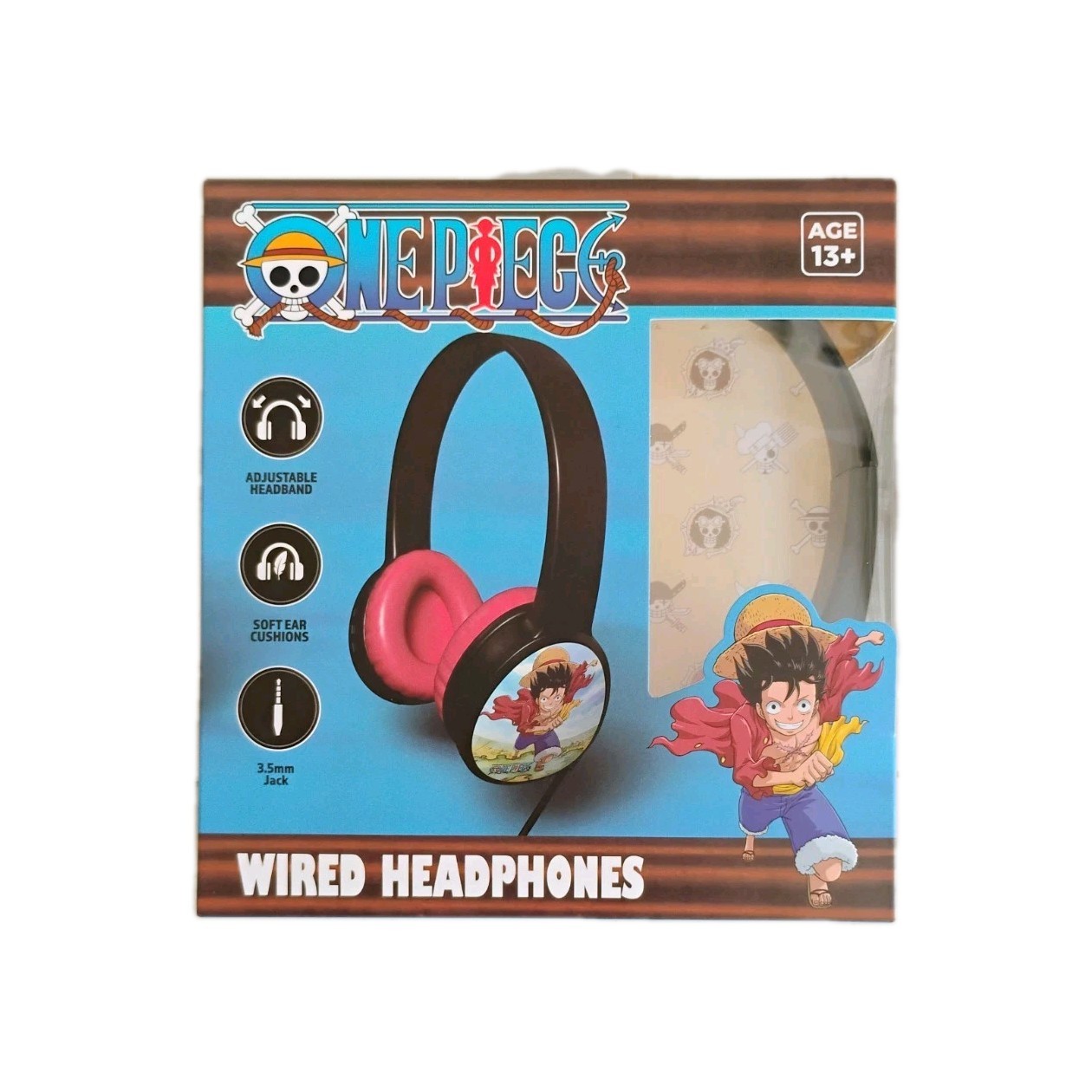 ONE PIECE WIRED HEADPHONES W/ADJUSTABLE HEADBAND FOR KIDS NEW FREE SHIPPING