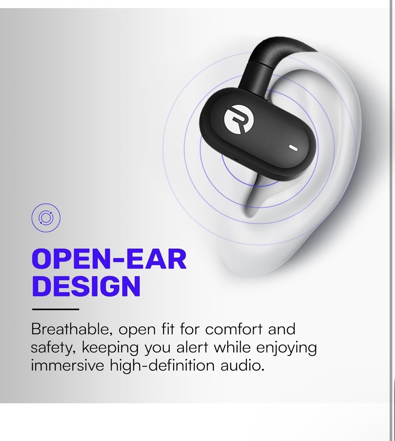 Raycon Fitness Open Ear Earbuds – Open Ear Headphones, Earbuds Wireless Bluet…