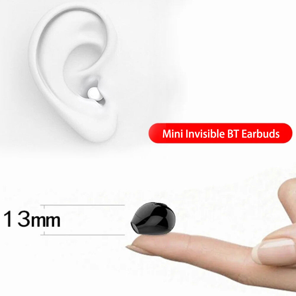 2025 Invisible Sleep Wireless Earbuds Bluetooth NEW Headset Waterproof Earphone