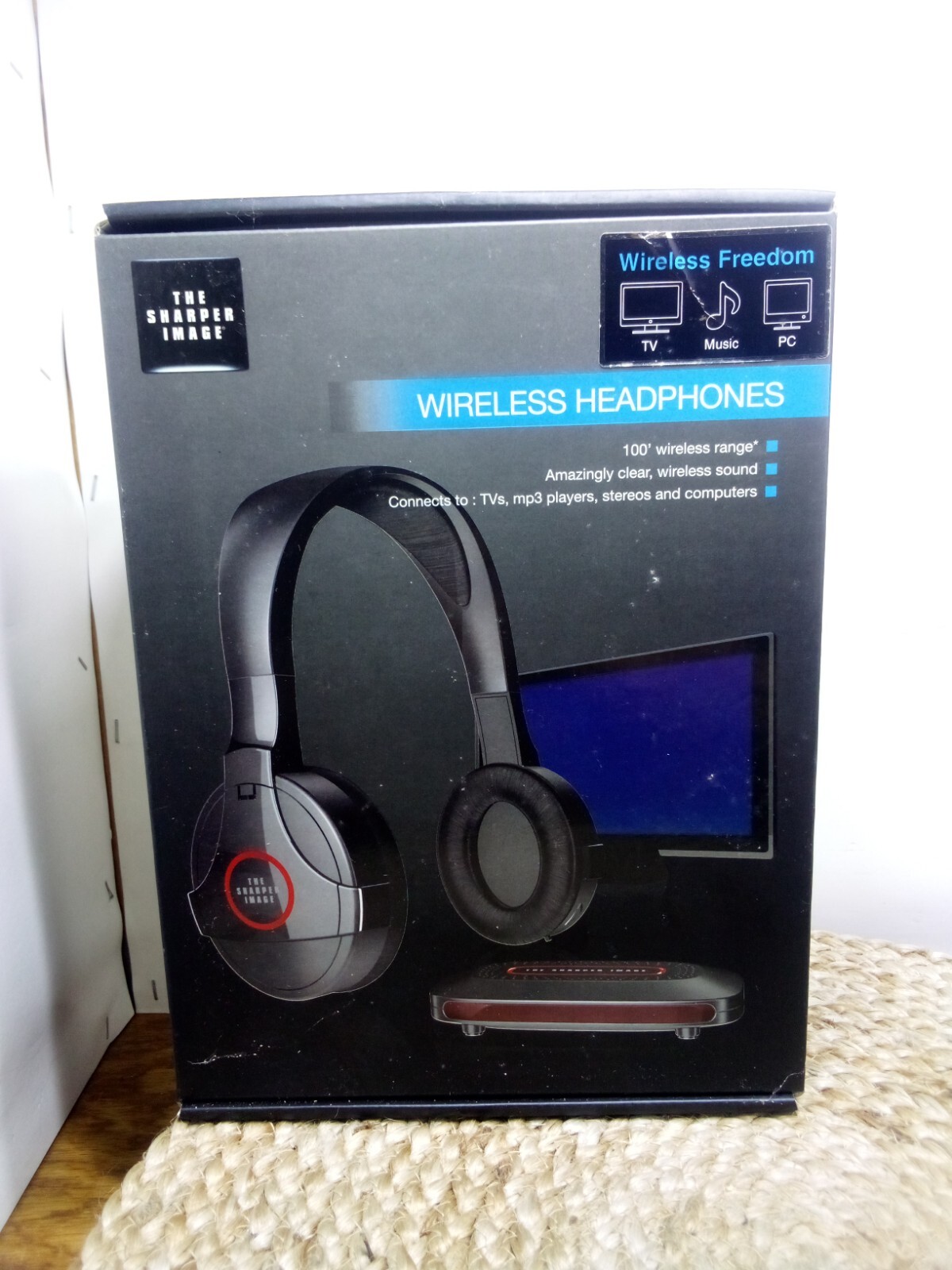 The Sharper Image Wireless Headphones 100′ Wireless Range