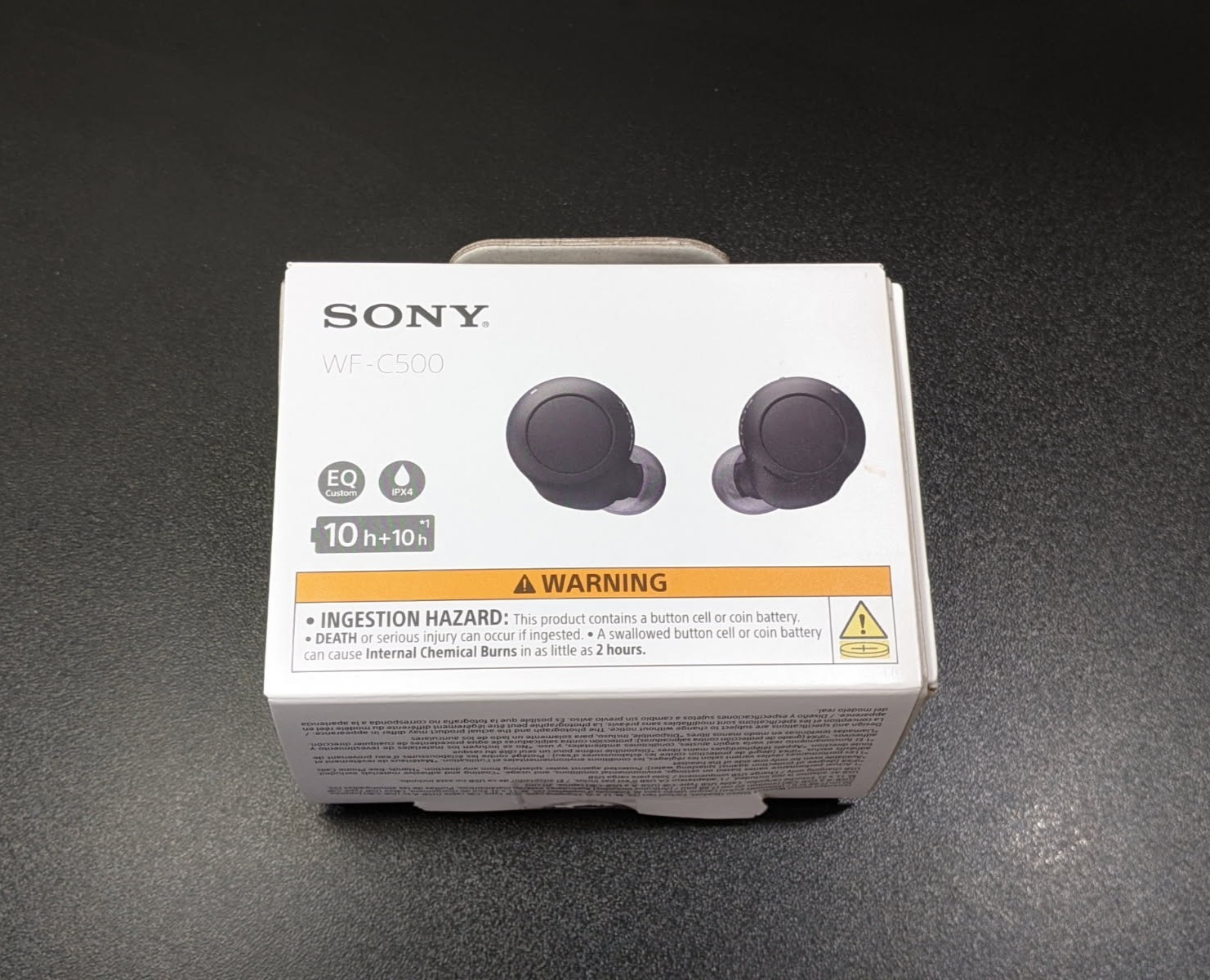 Sony WF-C500 Truly Wireless In-Ear Bluetooth Headphones – Black