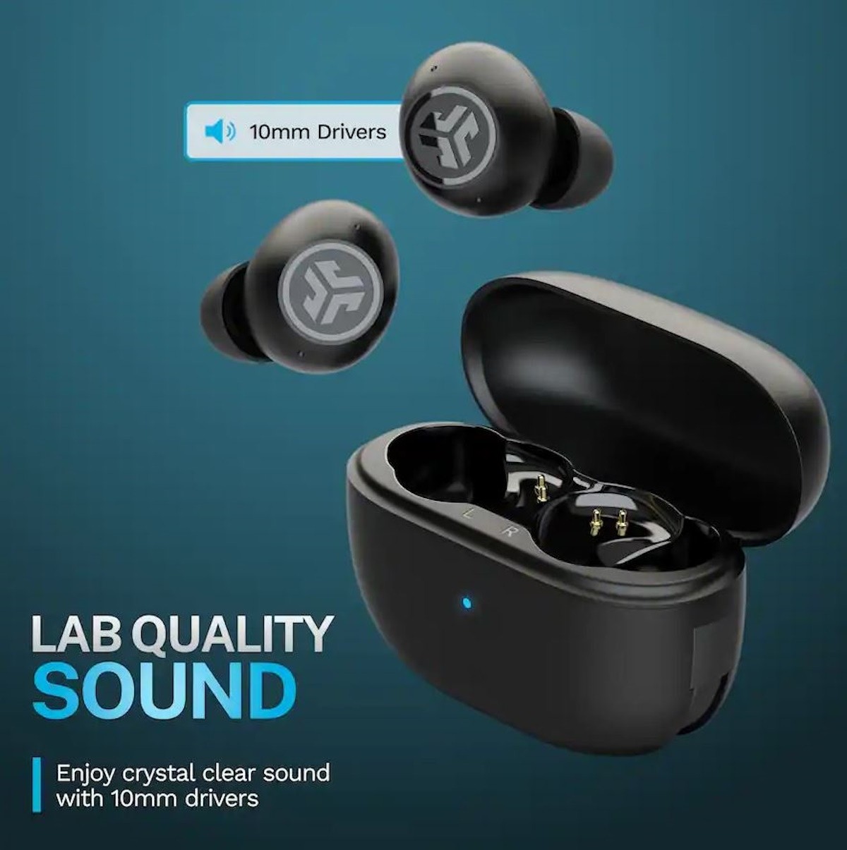 JLab GO POP ANC True Wireless Earbuds Black EBGOANCRBLK124