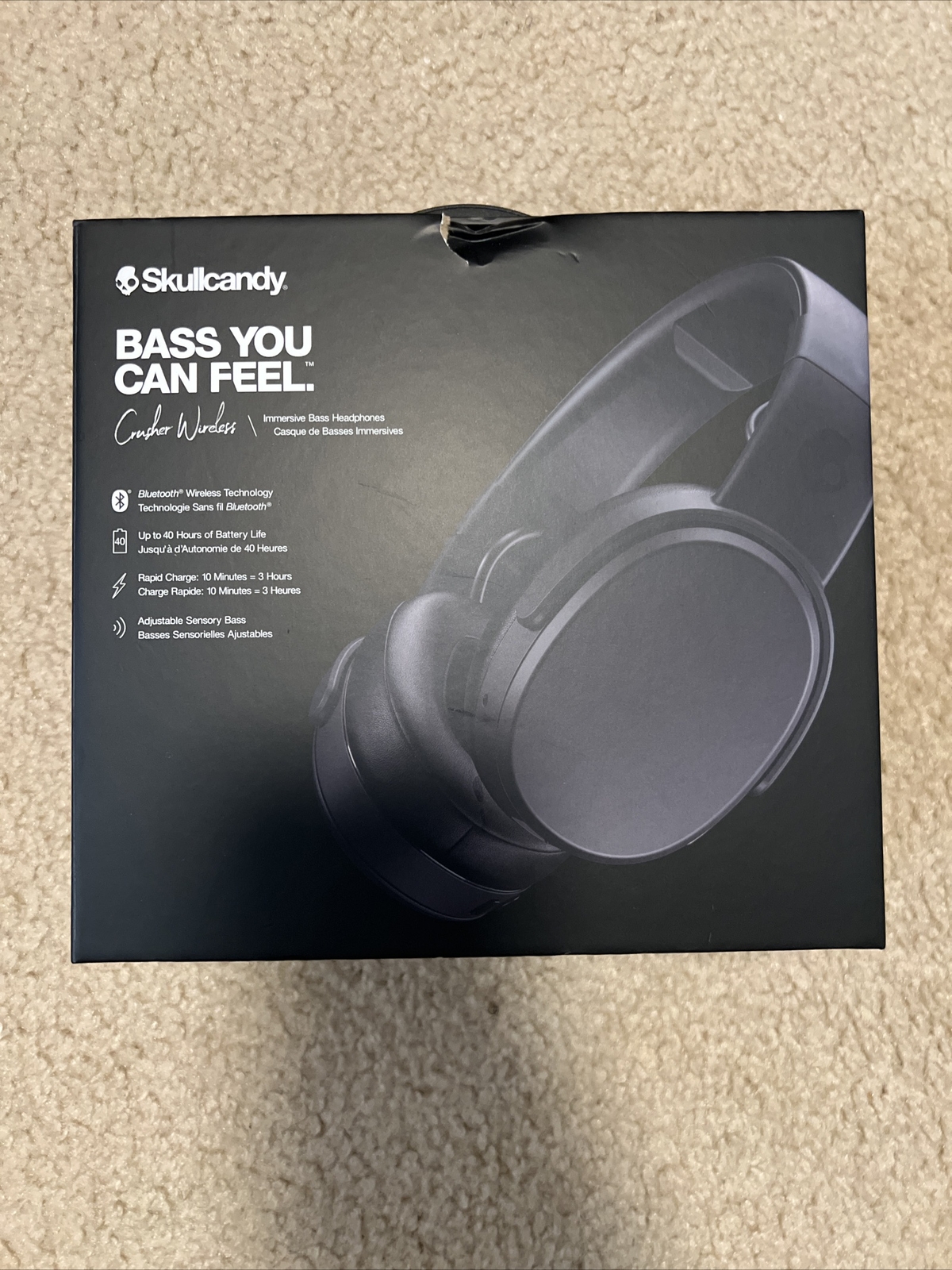 Skullcandy Crusher Wireless Headphones – Black