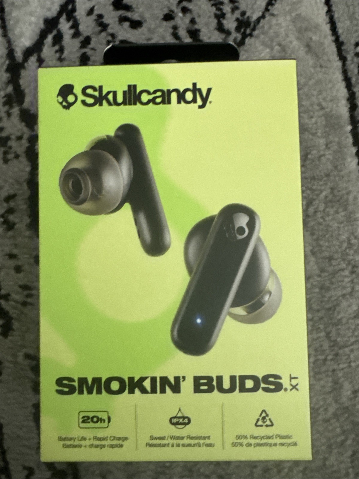 Skullcandy Smokin’ Buds XT Wireless in-Ear Earbuds True Black NEW
