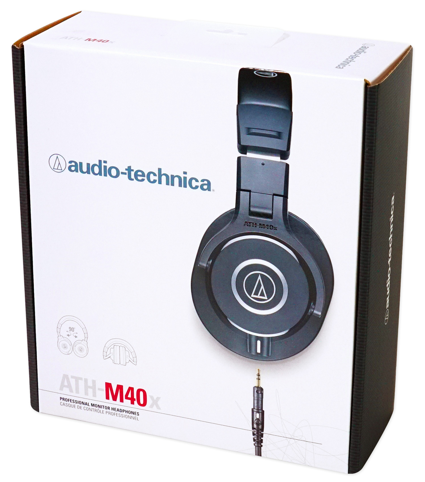 Audio Technica ATH-M40x Closed-Back Dynamic Studio Monitor Headphones ATHM40x