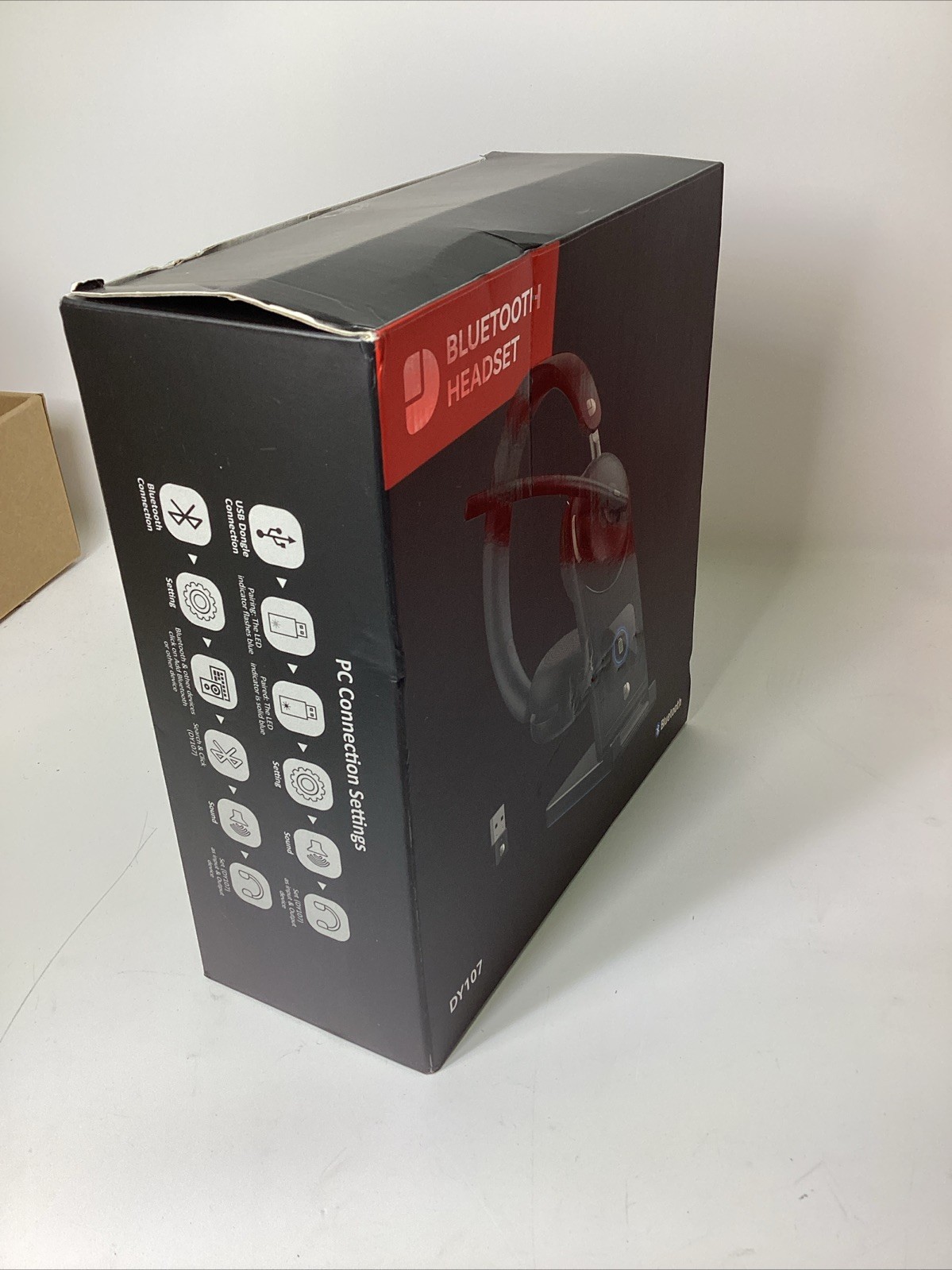 Dytole DY107 Wireless Headset w/Mic for Work-Bluetooth 5.3 Headset, Noise Cancel