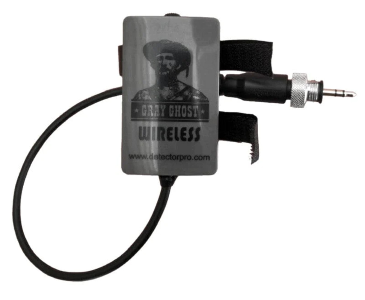 Gray Ghost Wireless Headphones with 1/8th” (3.5mm) plug for the Minelab Manticor