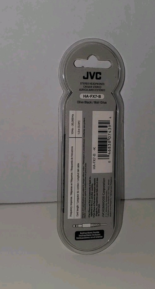 JVC Gumy PLUS HA-FX5-B – Olive Black In-Ear Headphones Earphones