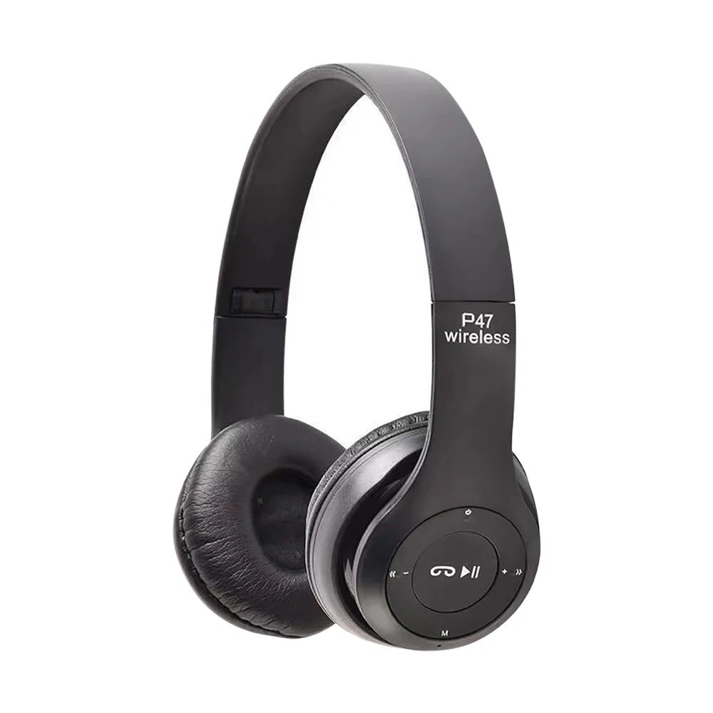 Wireless Bluetooth Headphones Foldable Over Ear Headset Mic Bass HiFi Stereo