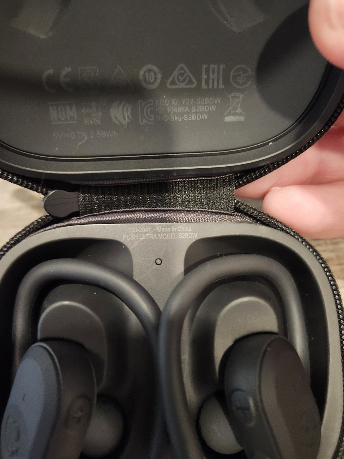 Skullcandy Push Ultra S2BDW (Black) In-ear Headphones With Case