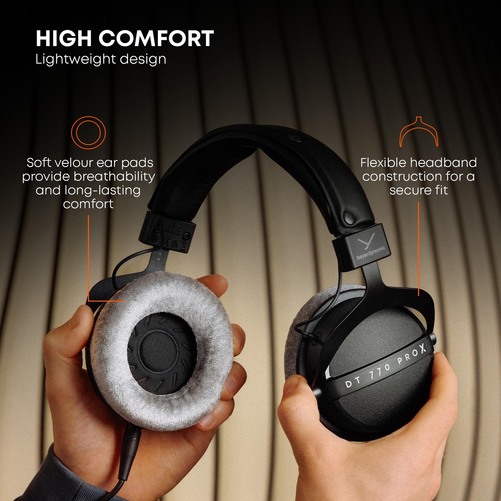 beyerdynamic DT 770 Pro X Wired Over-Ear Headphones, 48 Ohm, Closed-Back Profess