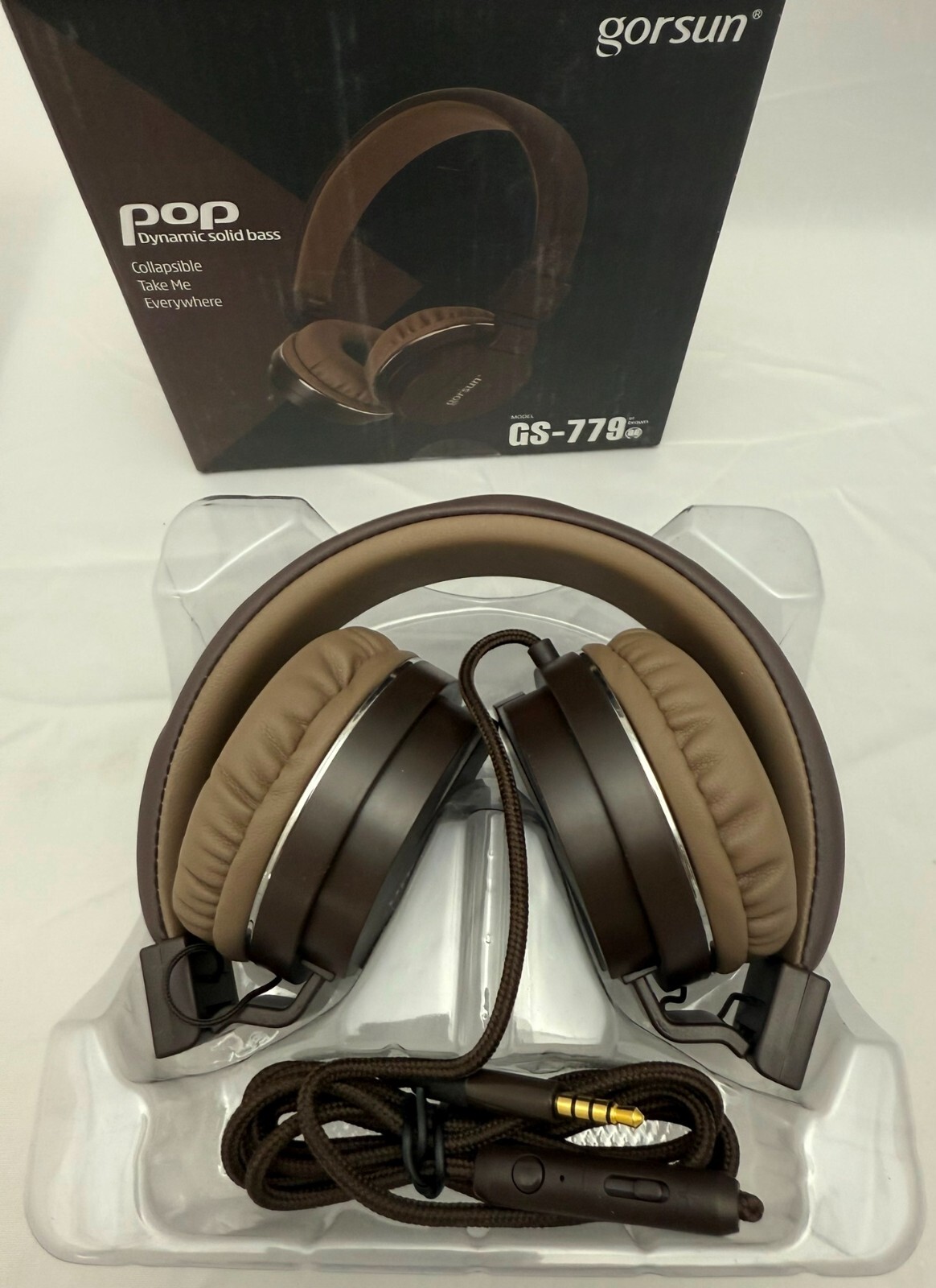 o’o’o . Stereo HEADPHONES Gorsun GS-779 . Collapsible Hands-Free
