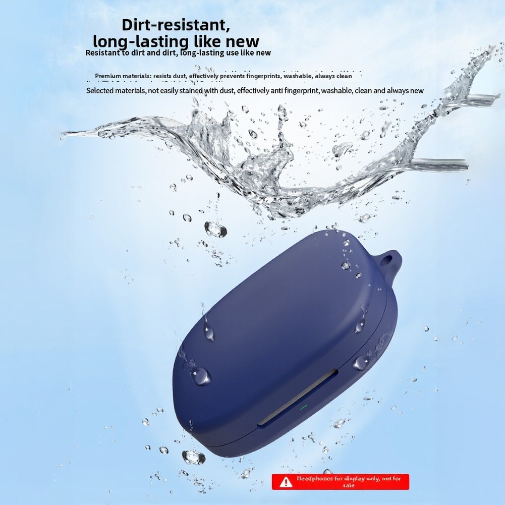 For Shokz OpenFit Pro Earphones Silicone Protective Case with Charging Cutouts