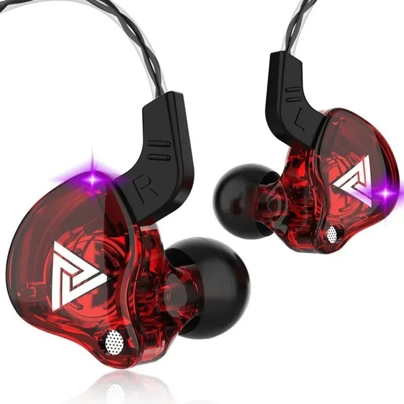 QKZ AK6 Wired In Ear Earphones with Mic 3.5mm Stereo Bass Headphones